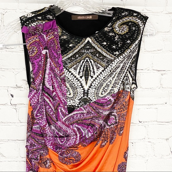 100% Authentic Roberto Cavalli Fitted Dress, SZ 40 - Picture 6 of 8